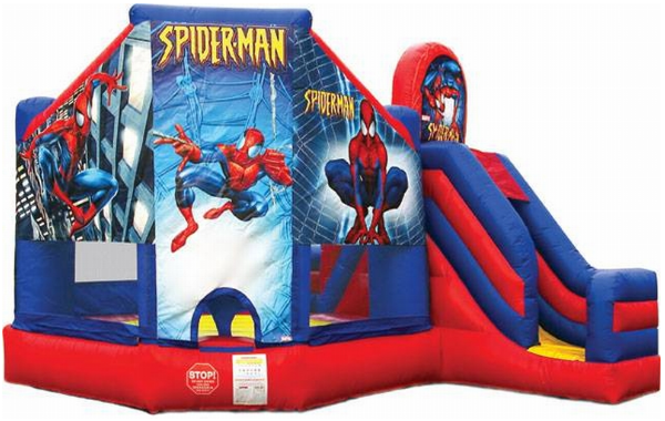 Spiderman Bouncer and Slide